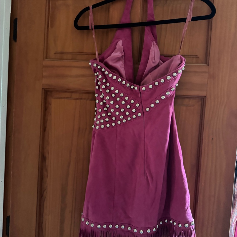 RARE - X by NBD Nomi Suede Fringe Dress - Picture 3 of 6